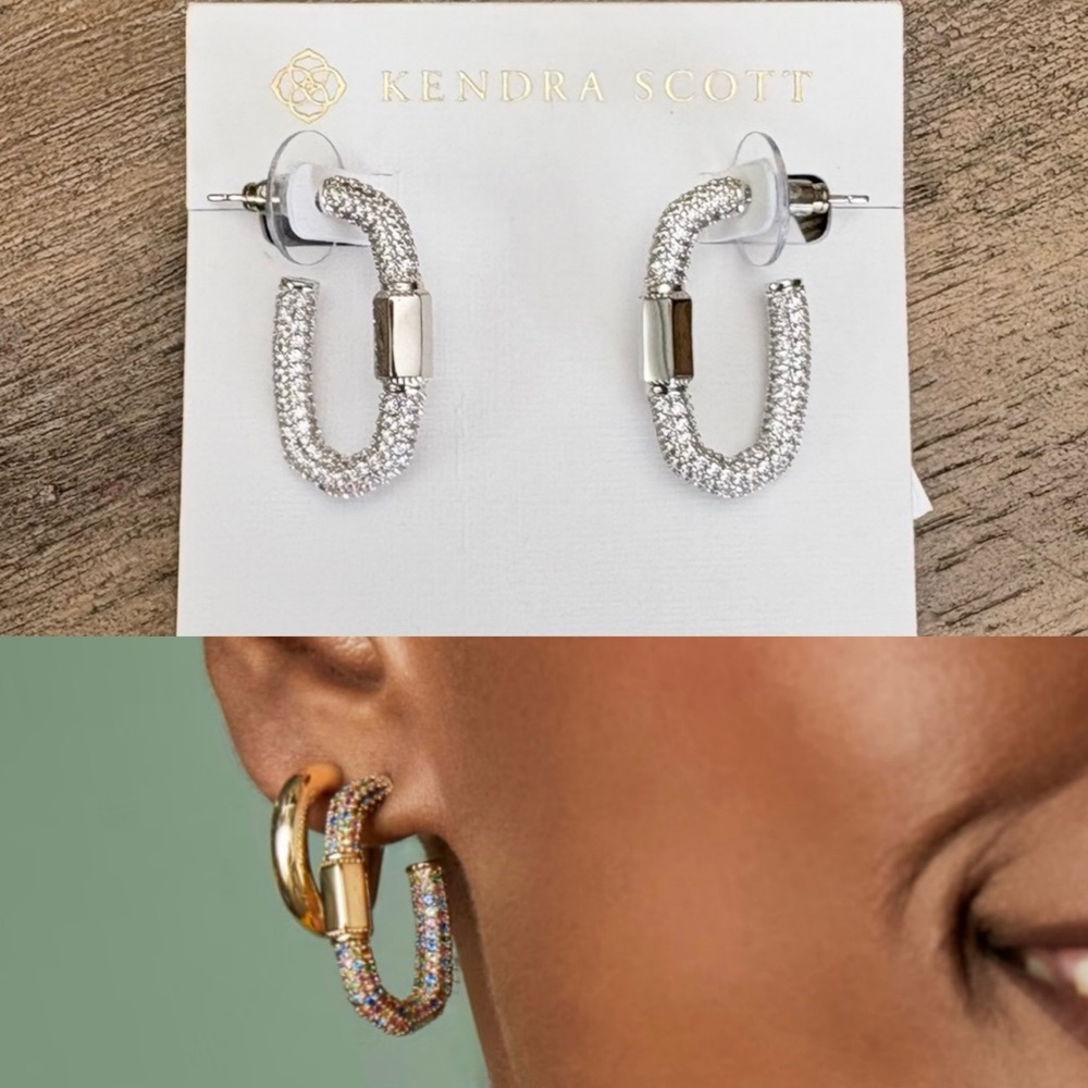 BNWT Kendra Scott Emery Hoop Earrings